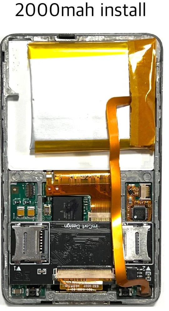2000mah ‘Square’ Model Extended Capacity Lithium-Ion Polymer Battery for Apple iPod Video 5th 5.5 & iPod Classic 6th 7th A1136