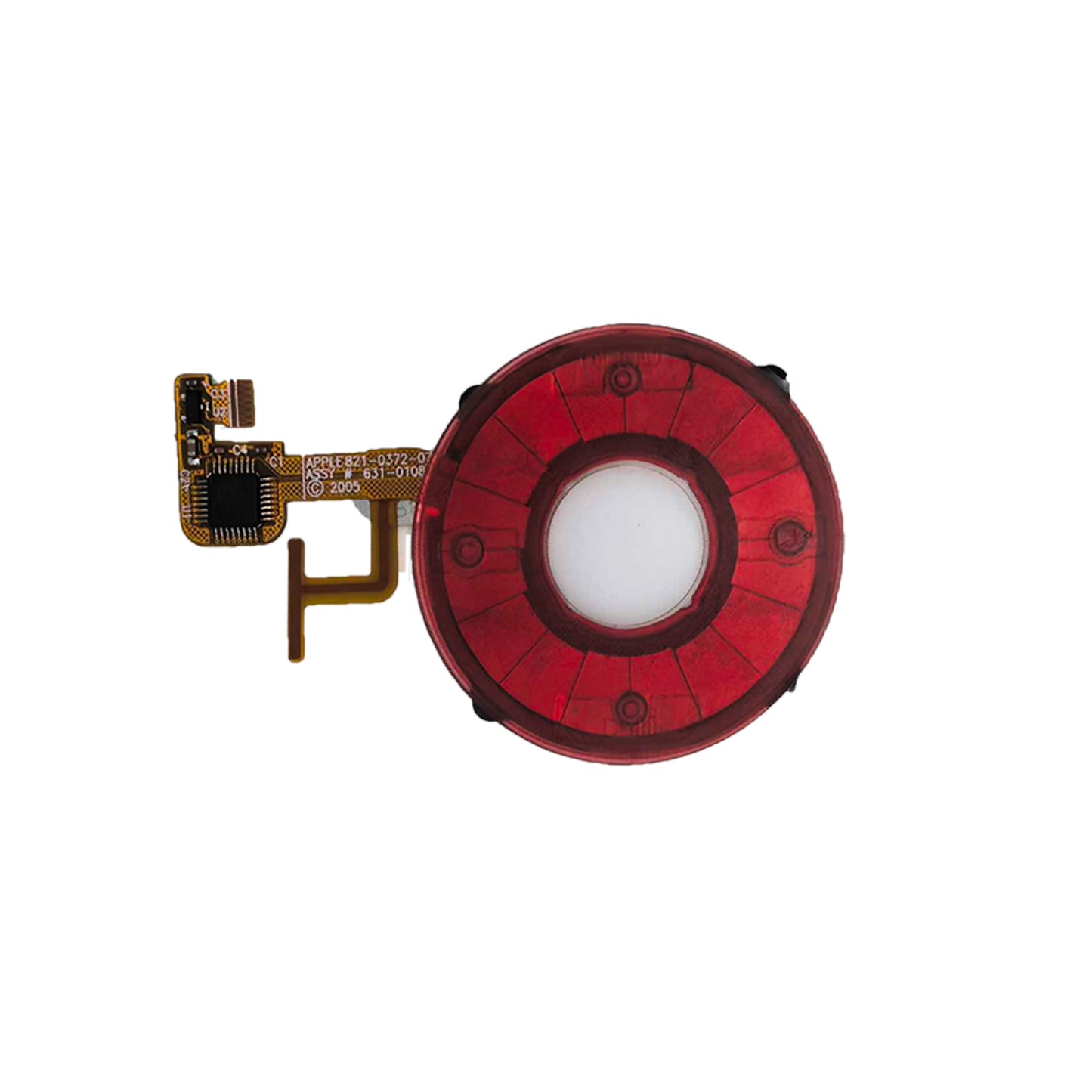 Red Transparent Click Wheel Flex for Apple iPod Video