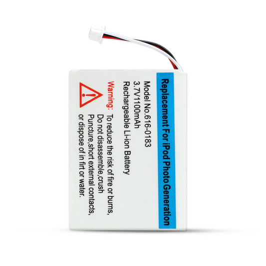 1100mah Lithium-Ion Replacement Battery for Apple iPod Classic 4th Generation Monochrome & Photo A1059 A1099