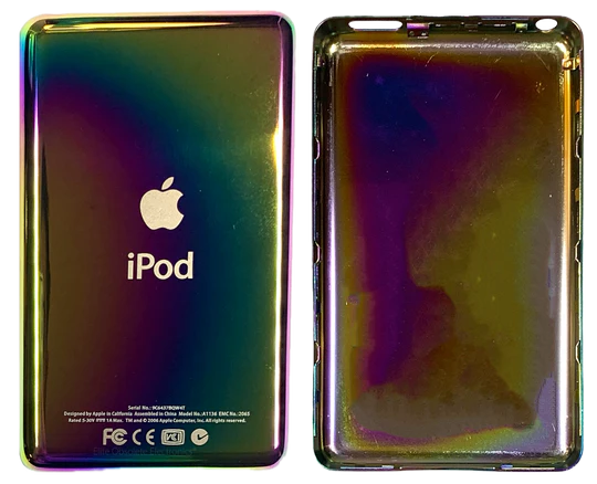 Thick Rainbow Backplate for Apple iPod Classic 6th 7th & iPod Video 5th 5.5