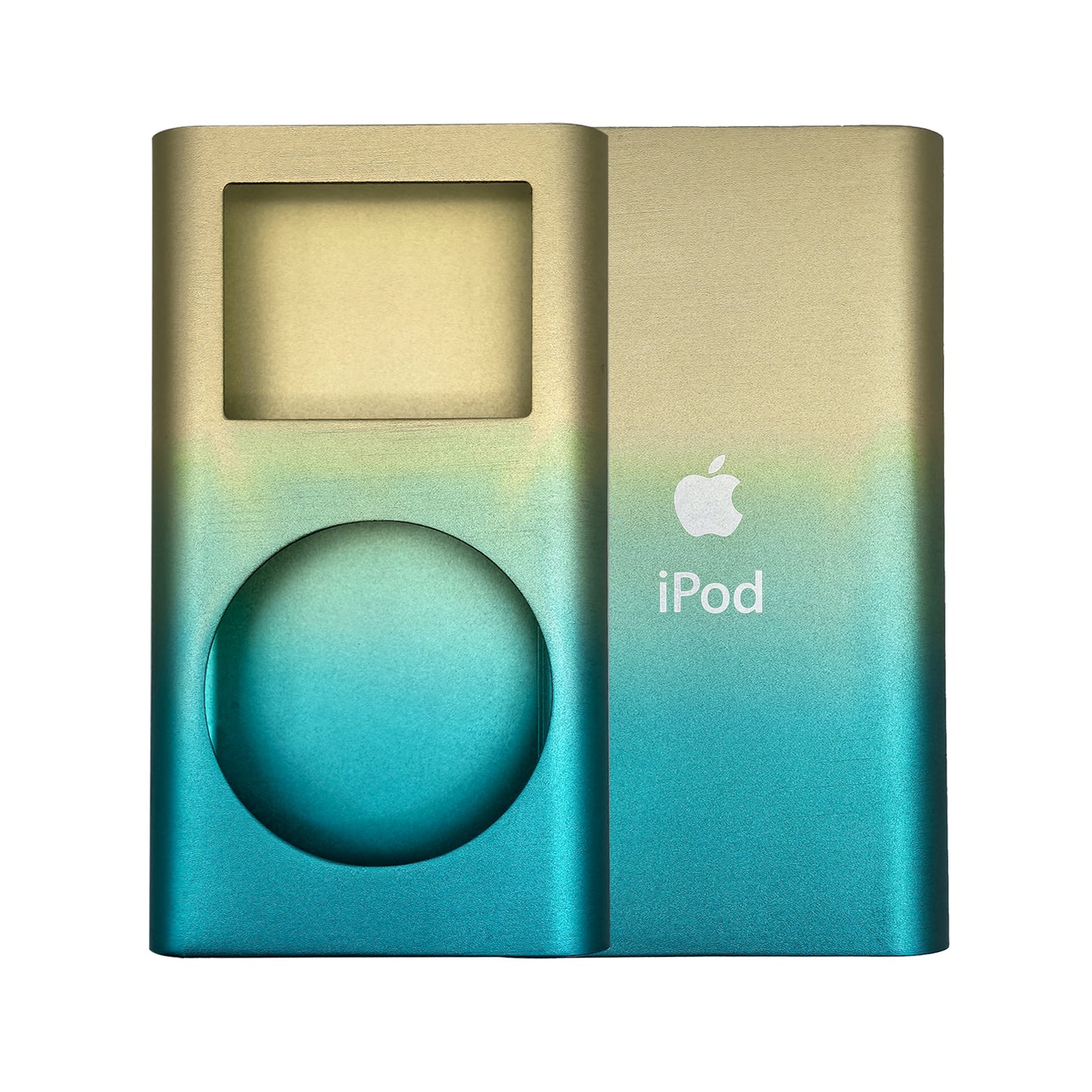 New Blue Yellow Gradient Housing Shell for Apple iPod Mini 1st & 2nd Generation Universal Fully Blank 4GB 6GB 128GB 256GB A1051