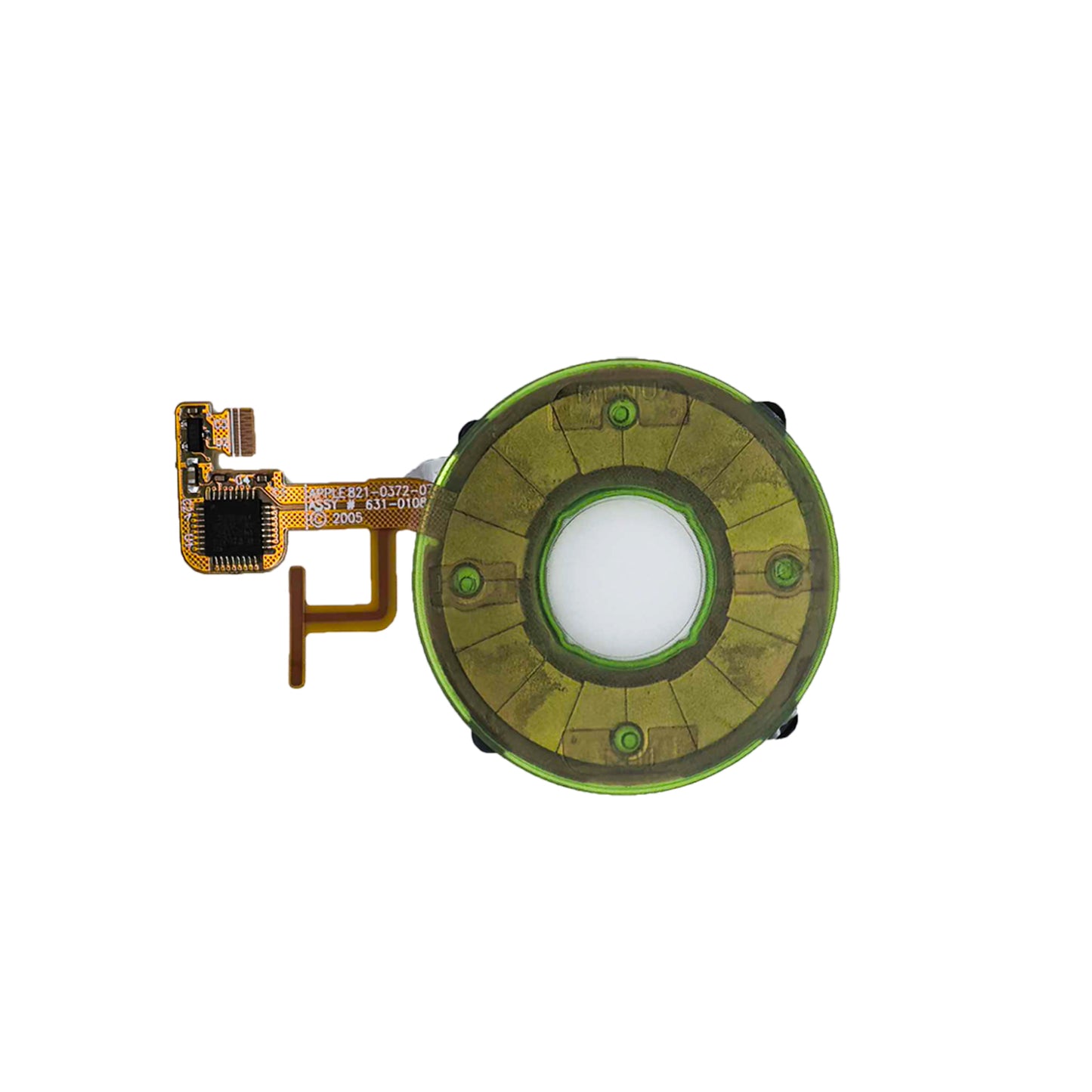 Green Transparent Click Wheel Flex for Apple iPod Video