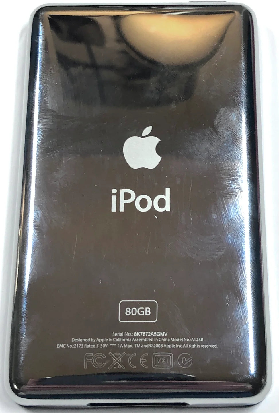 Thick Silver Backplate for iPod Classic / Video 5th 5.5 6th 7th 30GB 60GB 64GB 128GB 256GB 512GB 1TB 2TB 80GB 120GB 160GB Universal