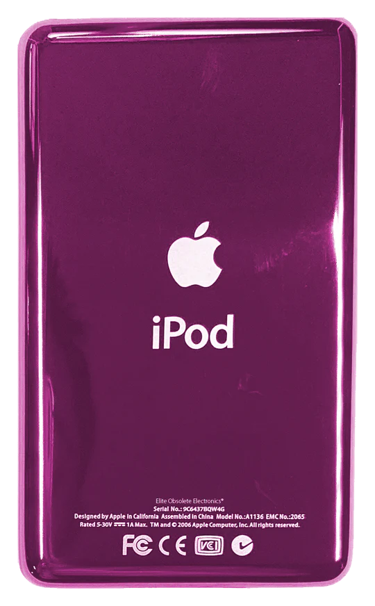 Thin Pink Backplate for Apple iPod Classic 6th 7th & iPod Video 5th 5.5