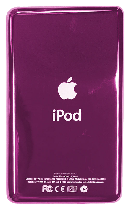 Thin Pink Backplate for Apple iPod Classic 6th 7th & iPod Video 5th 5.5