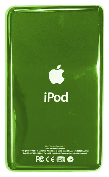Thick Green Backplate for Apple iPod Classic 6th 7th & iPod Video 5th 5.5