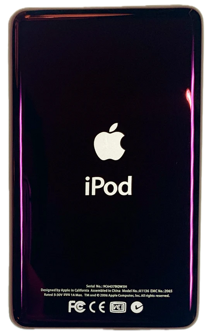 Thick Purple Wine Backplate for Apple iPod Classic 6th 7th & iPod Video 5th 5.5