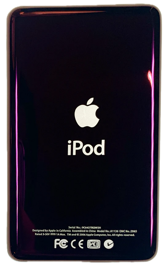 Thick Purple Wine Backplate for Apple iPod Classic 6th 7th & iPod Video 5th 5.5