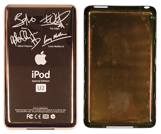 Thick Rose Gold Backplate for Apple iPod Classic 6th 7th & iPod Video 5th 5.5