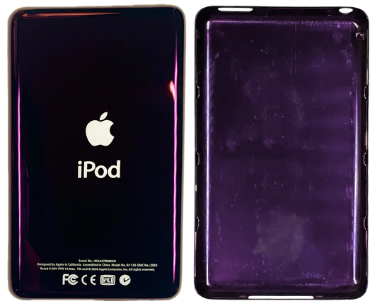 Thick Purple Wine Backplate for Apple iPod Classic 6th 7th & iPod Video 5th 5.5