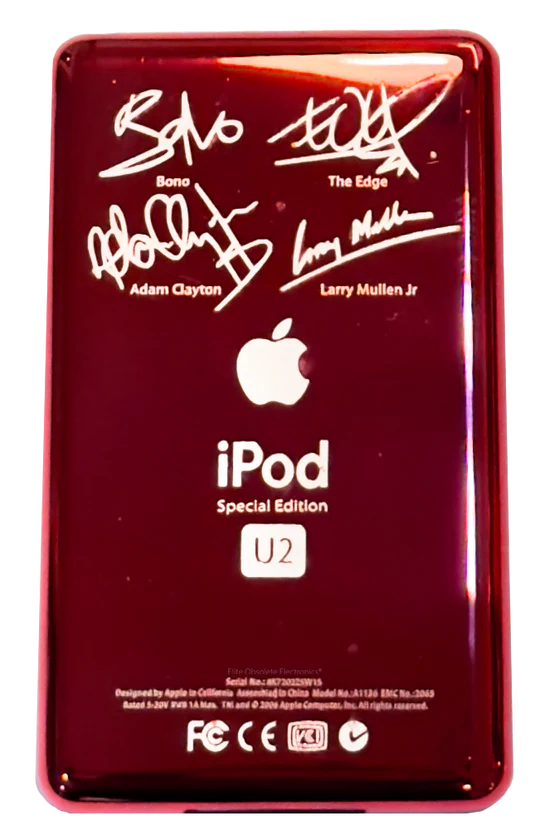Thick Red Backplate for Apple iPod Classic 6th 7th & iPod Video 5th 5.5