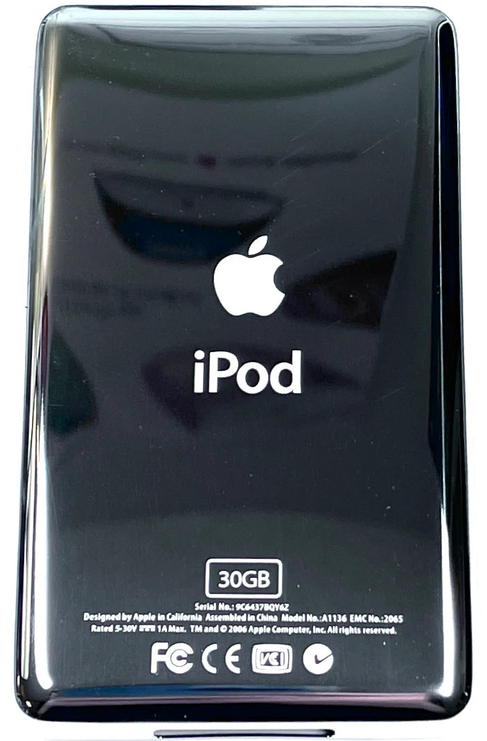 Thick Silver Backplate for iPod Classic / Video 5th 5.5 6th 7th 30GB 60GB 64GB 128GB 256GB 512GB 1TB 2TB 80GB 120GB 160GB Universal