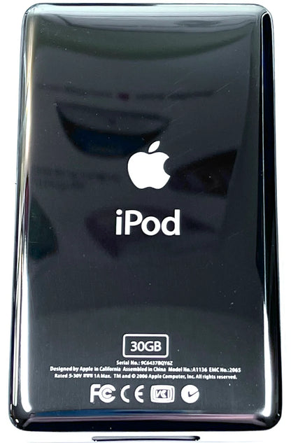 Thick Silver Backplate for iPod Classic / Video 5th 5.5 6th 7th 30GB 60GB 64GB 128GB 256GB 512GB 1TB 2TB 80GB 120GB 160GB Universal