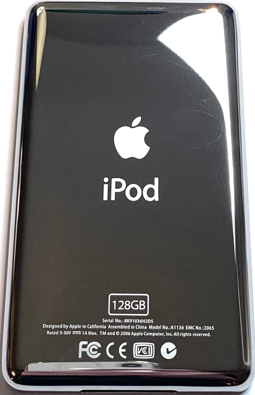 Thick Silver Backplate for iPod Classic / Video 5th 5.5 6th 7th 30GB 60GB 64GB 128GB 256GB 512GB 1TB 2TB 80GB 120GB 160GB Universal