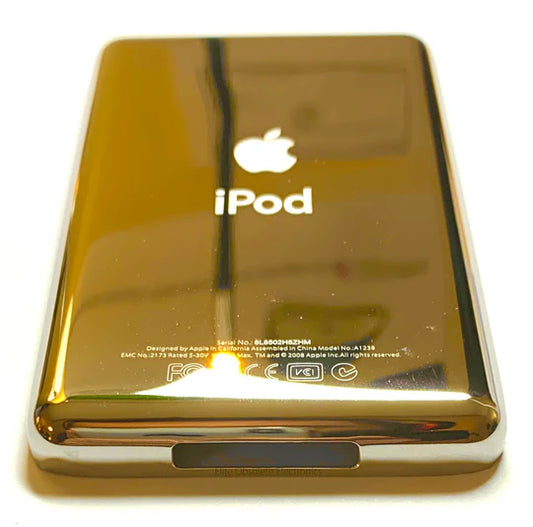 Thick Gold Backplate for Apple iPod Classic 6th 7th & iPod Video 5th 5.5