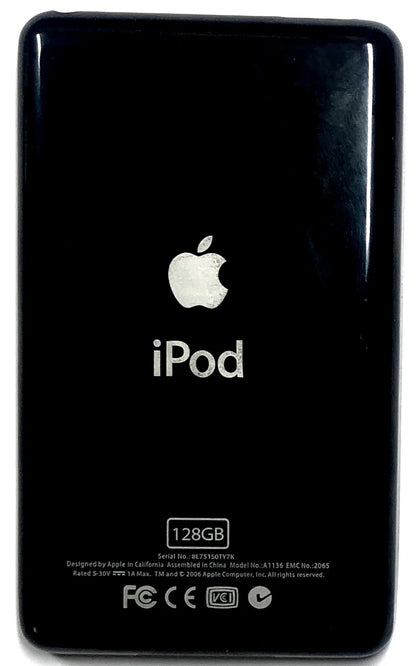 Thin Black Backplate for iPod Classic / Video 5th 5.5 6th 7th 64GB 128GB 256GB 512GB 1TB 80GB 120GB 160GB Universal