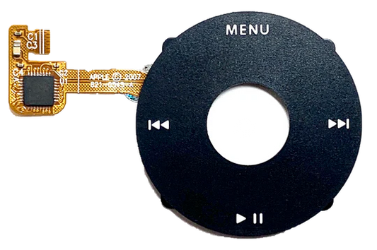 Black Click Wheel Flex for Apple iPod Classic 6th 7th Generation