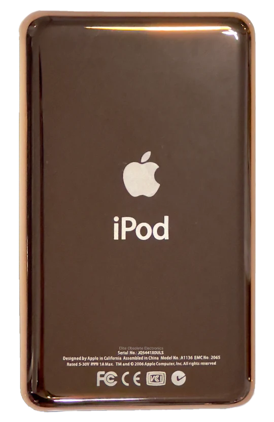 Thick Rose Gold Backplate for Apple iPod Classic 6th 7th & iPod Video 5th 5.5