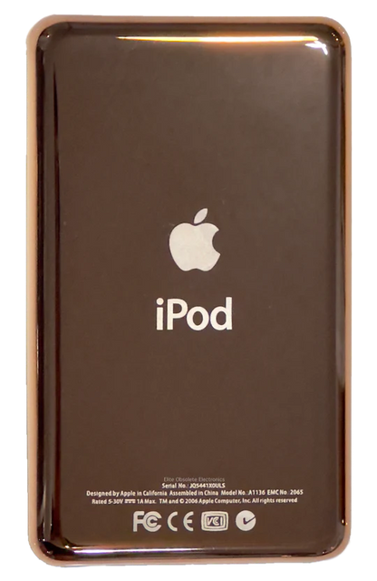Thick Rose Gold Backplate for Apple iPod Classic 6th 7th & iPod Video 5th 5.5