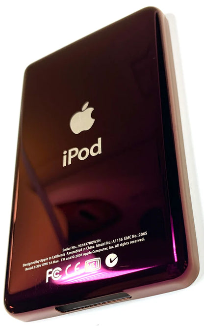 Thick Purple Wine Backplate for Apple iPod Classic 6th 7th & iPod Video 5th 5.5