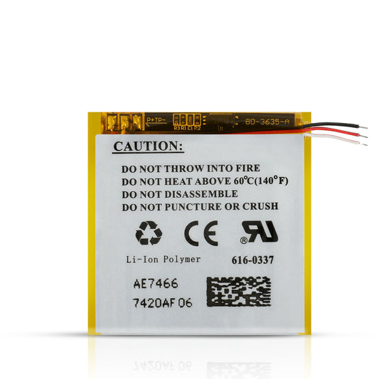 370mah Lithium-Ion Polymer Replacement Battery for Apple iPod Nano 3rd Generation