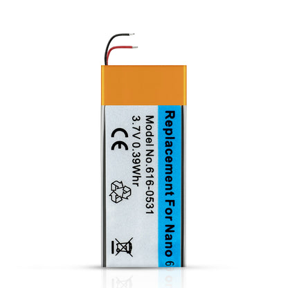 New 110mah Lithium-Ion Polymer Battery for Apple iPod Nano 6th Generation A1366